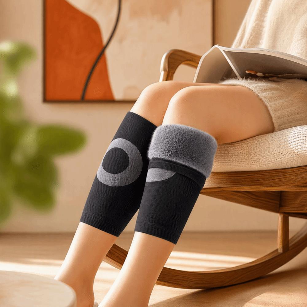 Plus Velvet Elderly Leg Sleeve Warm Knee Warmers New Thickened Knee Pads Cold Legs