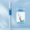Refillable Ergonomic Fountain Pen for Students - Transparent Colored Plastic Design