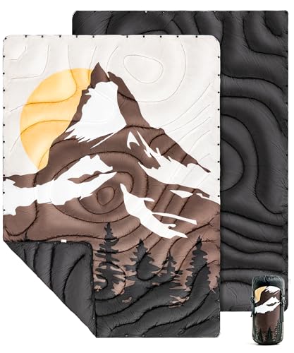 

OneTigris Camping Blanket: Highly Warm, Lightweight, Snap-Button Closure, Skin-Friendly, Soft, Odorless, Eco-Friendly, Durable, Stylish, and Includes