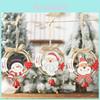 Charming Christmas Decorative Wooden Ring With Bell Bow Ornament For Holiday Cheer
