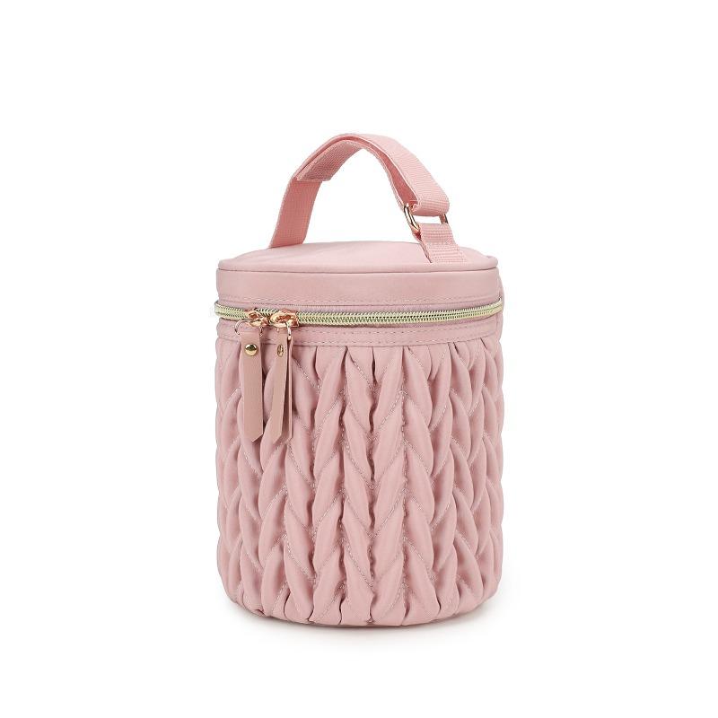 

Multifunctional Insulated Baby Bottle Bag – Portable Thermal Lunch Bag for Breastmilk Waterproof Stroller Hanging Cooler Pouch рожевий