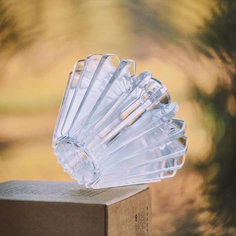 Coffee Filter Paper Assist Tool, V60 Coffee Filter Shape Retainer, Coffee Paper Presser, Compatible with Conical Drippers and Filters, Tritan Resin