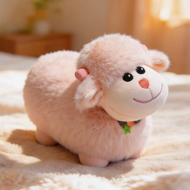 

Latest Cute Little Sheep Doll Kawaii Stuffed Plush Toy Handmade Doll Cartoon Anime Cute Pillow Children s Birthday Gift Doll 25cm