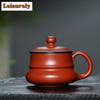 200ml Yixing Yi Purple Clay Mug Handmade Coffee Cup Mug With Handle Tea Making Office Water Cup Tea Services Decoration Supplies