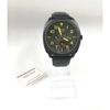Used PULSAR PP6077 BLK YEL Leather strap Japanese instruction manual not available Quartz watch