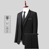 Dreiteiliger Anzug im koreanischen Stil für Herren, Slim Fit - Business-, Freizeit-, Hochzeits- oder Arbeitskleidung für Trauzeugen.