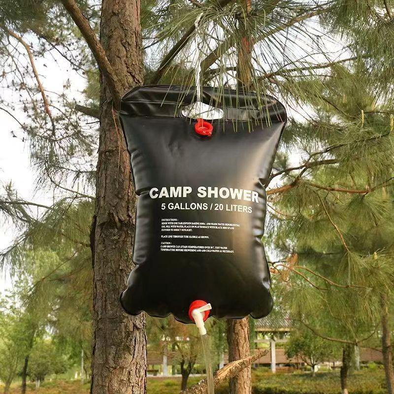 20L Folding Shower Bag for Camping and Outdoor Toiletries