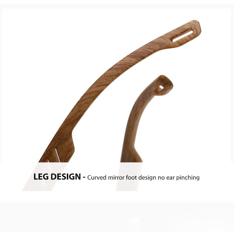 Retro Square Frame Sunglasses Bamboo And Wood Styles Trendy And Fashion Legs Outdoor Sun Protection And Uv Protection Glasses