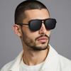 Luxury Rectangle Men's Sunglasses Retro Metal Steam Punk Sun Glasses Male Classic Outdoor Driving Shades Summer Glasses