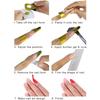 Nail art paper tray rectangular light therapy crystal nail extension golden finger tray nail glue finger tray