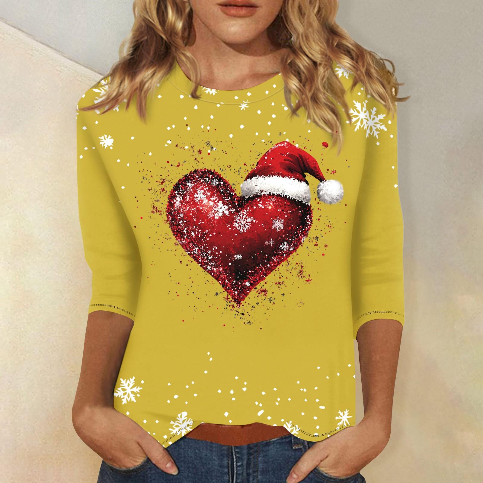 

Женский модный повседневный пуловер с рукавами 3/4 и воротником-стойкой XL жёлтый