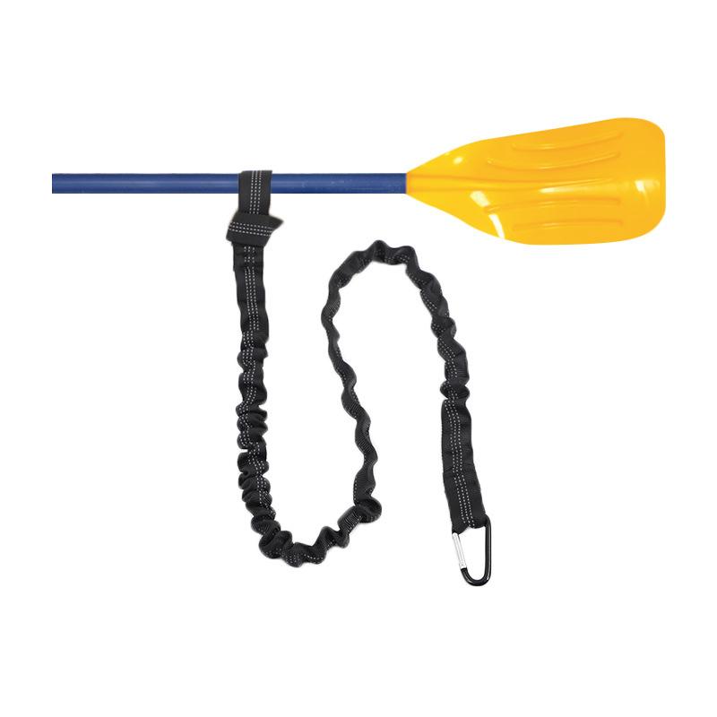 

Эластичный ремешок для гребли на байдарках с фиксированным ремнем, подходящий для байдарок, каноэ, удочек и других аксессуаров с фиксированным ремнем чёрный