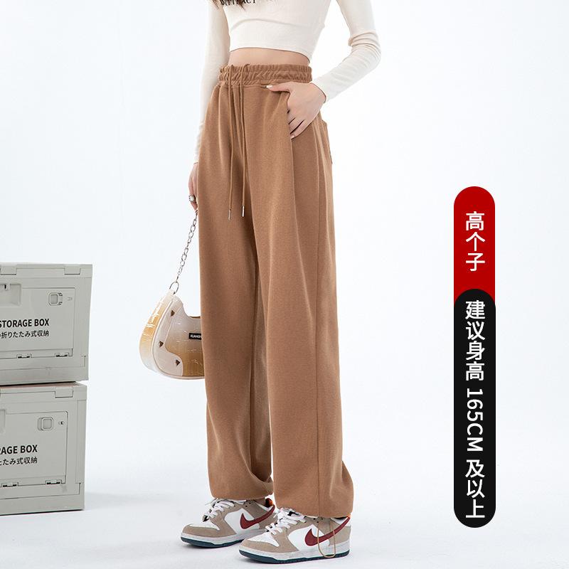 Autumn and Winter Velvet Loose Corset Sweatpants New Autumn Clothing Small Casual Spice Girl Style Women's Pants