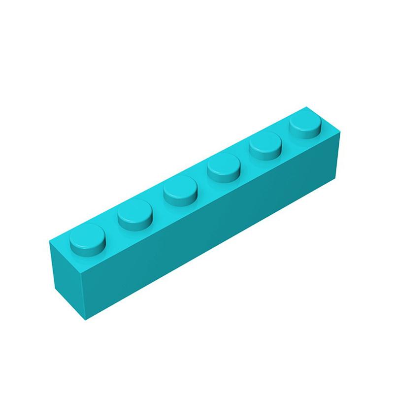 50g/21Pcs 3009 1x6 Block Moc High 6 Hole Color Accessories Compatible with Brick DIY Children's Toy Assembly Gift Storage