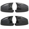 For BMW 5-Series E60 E61 LCI Sedan 2008 2009 2010 Carbon Fiber pattern Black Side Wing Rearview Mirror Cover Cap