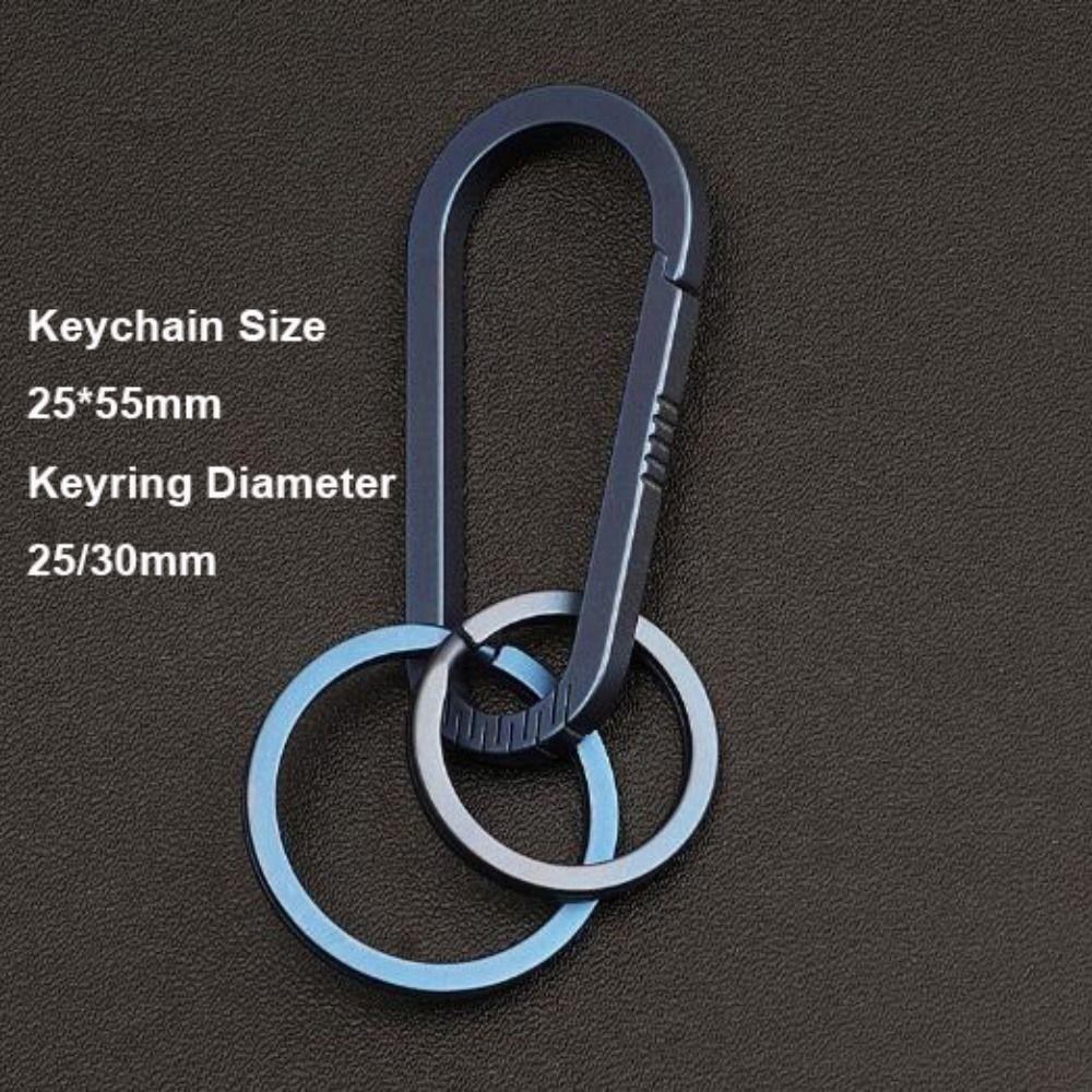 Multifunctional Titanium Alloy Key Rings Real EDC Tool  Male Creativity Gift