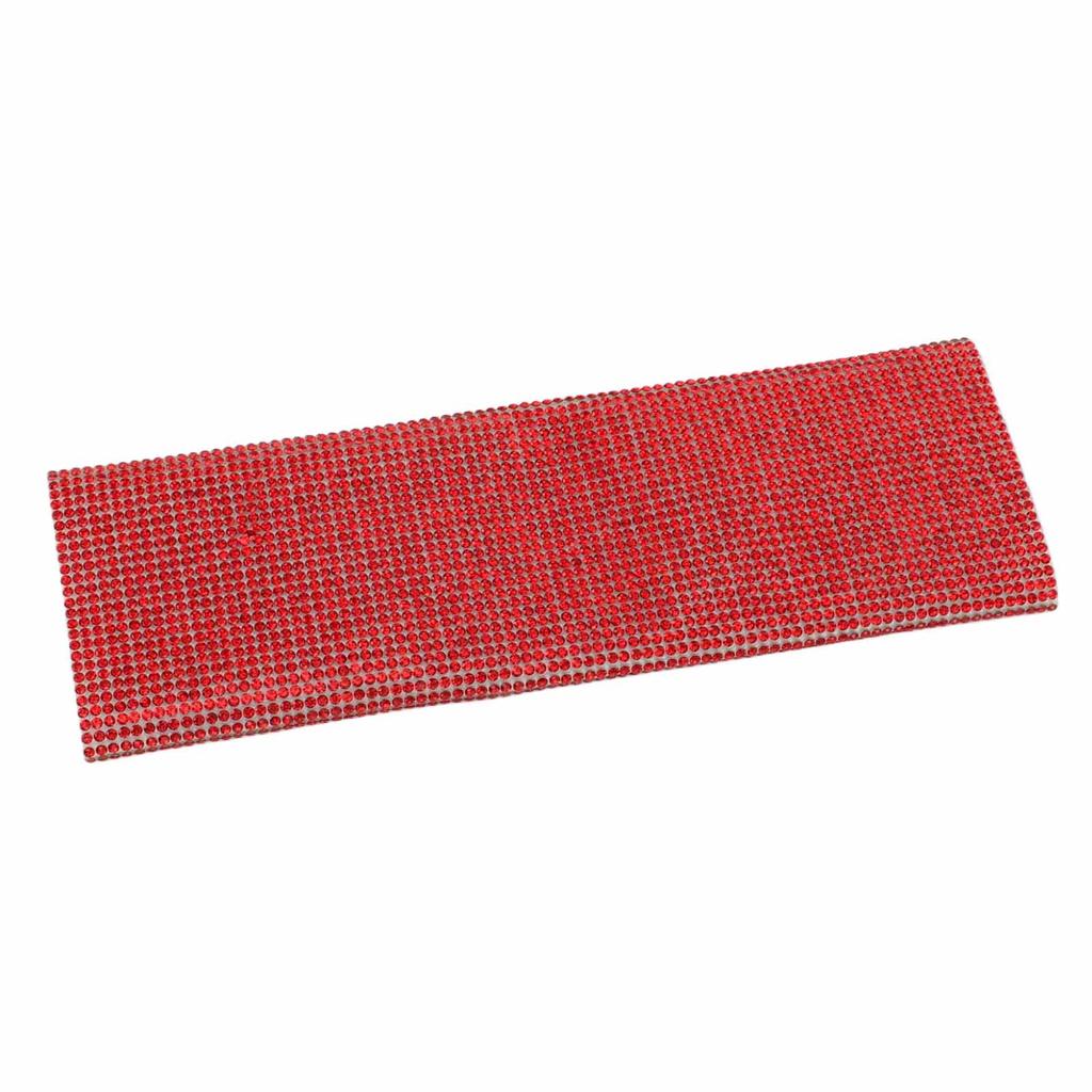 Microphone Sleeve Red Shining Rhinestone Plastic Universal Mic Handle Cover for Stage Show Bar