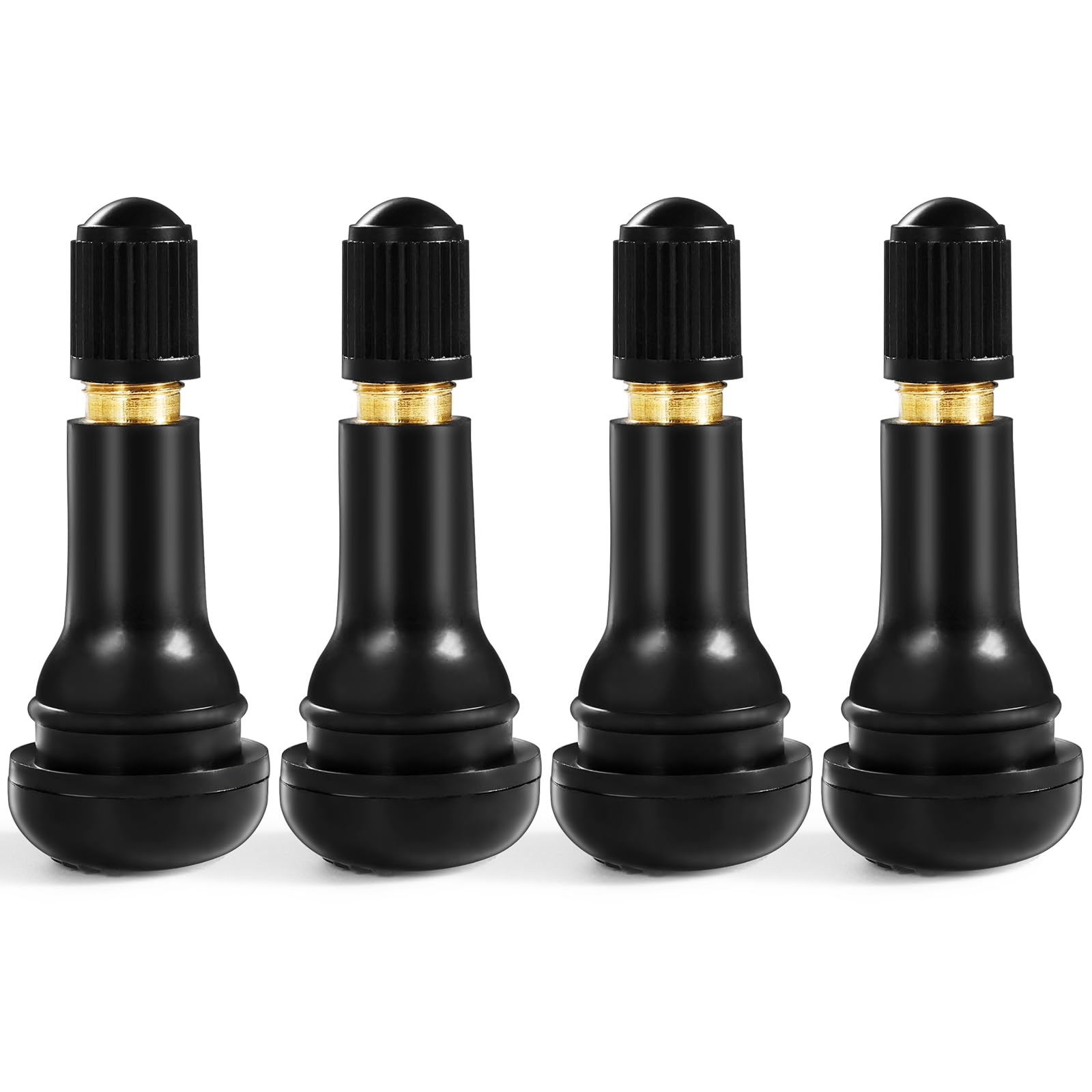 

Sondsilen TR413CL Бескамерный резиновый вентиль для шин, Воздушный вентиль, Резиновый вентиль для автомобиля, с колпачком, Универсальный чёрный