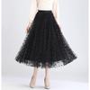 Long Tulle Brown [KANO SEIKA] Women's Skirt, (Bow Tie)