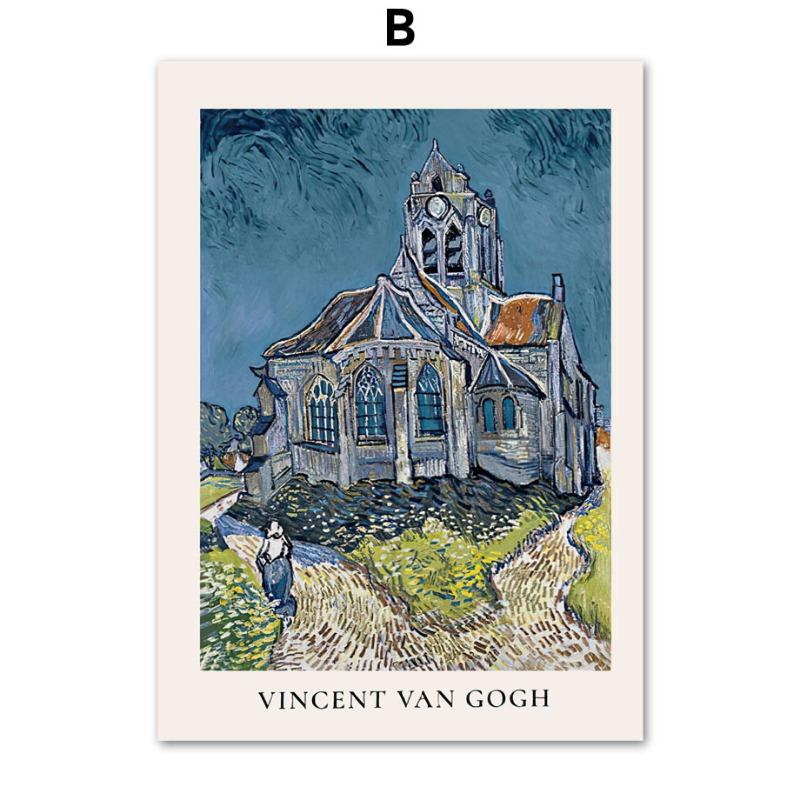 

Винтажные Знаменитые Ван Гог Моне Матисс Дали Абстрактные Постеры Принты Настенное Искусство Холст Живопись Ретро Картинки для Домашнего Декора Комнаты 21cm×30cm NoFrame