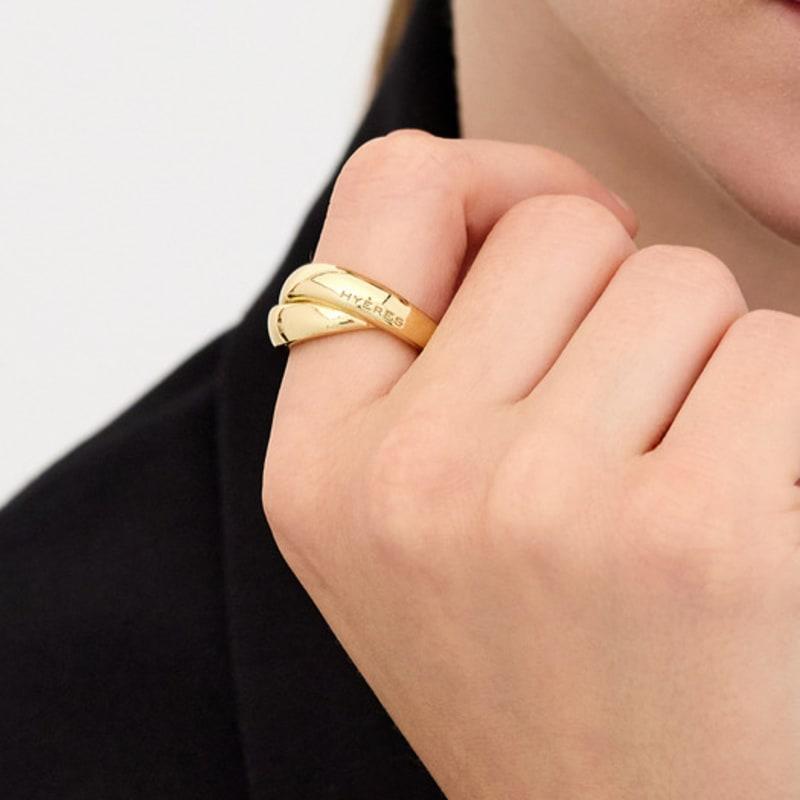 Hyeres-lor Plump Twist Silver (Y) Ring HL6R59626Y9