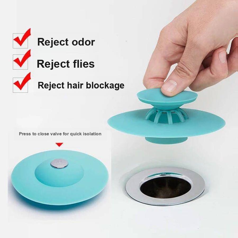 5 Pcs Flying Saucer Style Strainer Drain Cover for Sink, Washbasin Stopper, Dishwasher Drain Plug, Bathroom Sewerage Anti-odor Cover