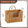 Spice Rack, Decorative Organizer Basket, Imitation Rattan, Multipurpose PE Container, Easy