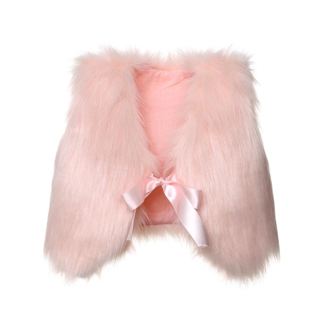 VEKDONE Toddler Girl Faux Fur Vest Coat Winter Warm Waistcoat Outerwear VEKDONE Toddler Girl Faux Fur Vest Coat Winter Warm Waistcoat Outerwear
