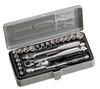 TONE Socket Wrench Set S2187C Drive Silver Metric Inch Contents 25 Items 6.35mm (1/4") &