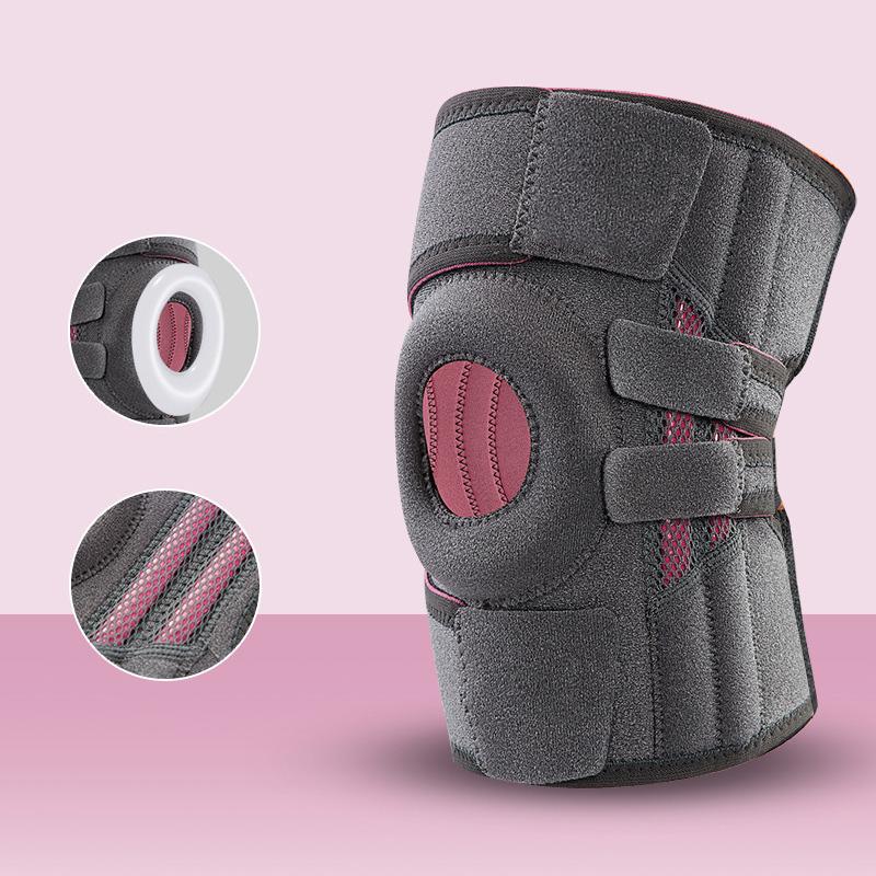 1 Pc Knee Brace With Side Stabilizers & Patella Gel Pads For Knee Support,Perfect For Running, Basketball, Play Tennis