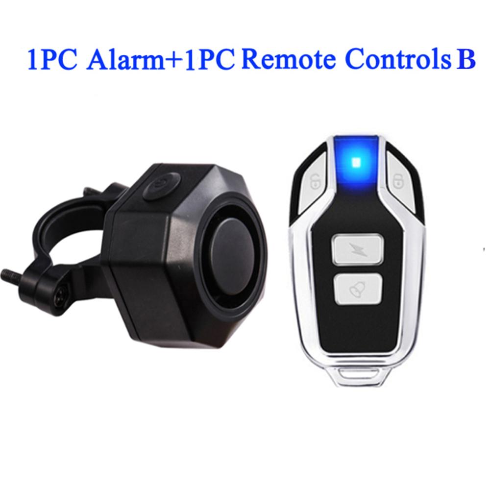 Extractme Wireless Motorcycle Burglar Alarm Remote Control 110dB Vibration Sensor Electric Bike Scooter Safety Protection Alarm