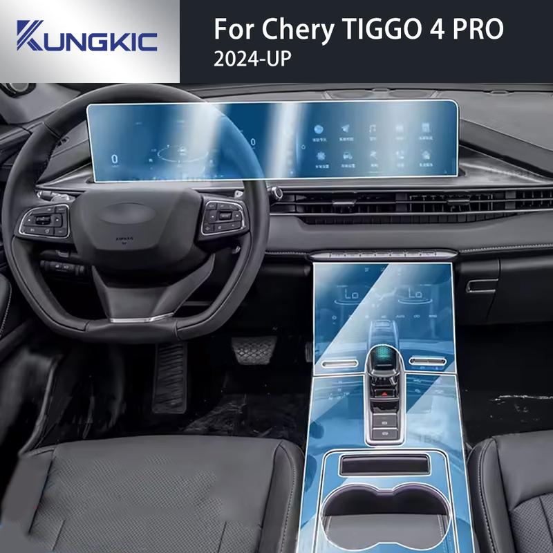 TPU For Chery TIGGO 4 PRO 2024 2025 2026 Interior Protective Film Anti-Scratch Sticker Gearbox Panel Navigation Screen.