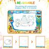 Water Doodle Mat Aqua Drawing Painting Mat Large 100 x 70cm Mess Free Learning Toys Gift