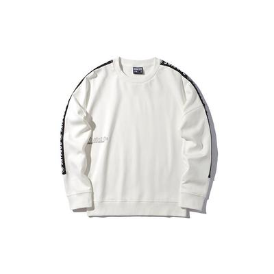 Li Ning Badfive Basketball Series Casual Loose Round Neck Pullover Sweatshirt Women Sweatshirt Off-White AWDP342-2