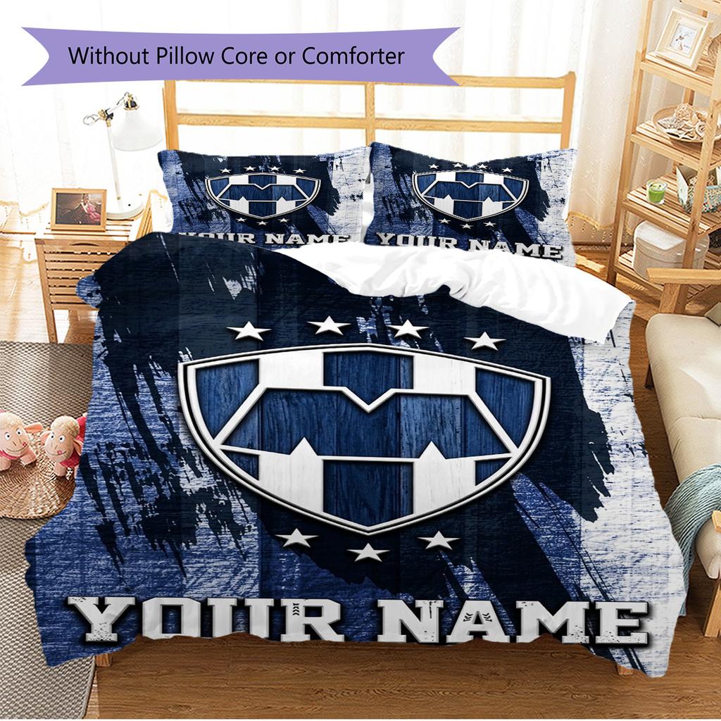 Name Custom C.F. Monterrey Pattern Bedding Set Quilt Cover Pillowcase Home Decor Gift (1 * duvet cover + 2 * pillowcase, without core)