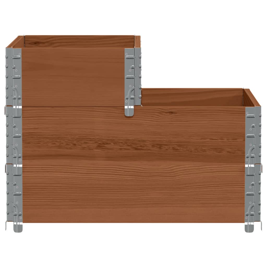 Vidaxl 3-Tier Raised Planter, Brown, 120X80 Cm, Pine