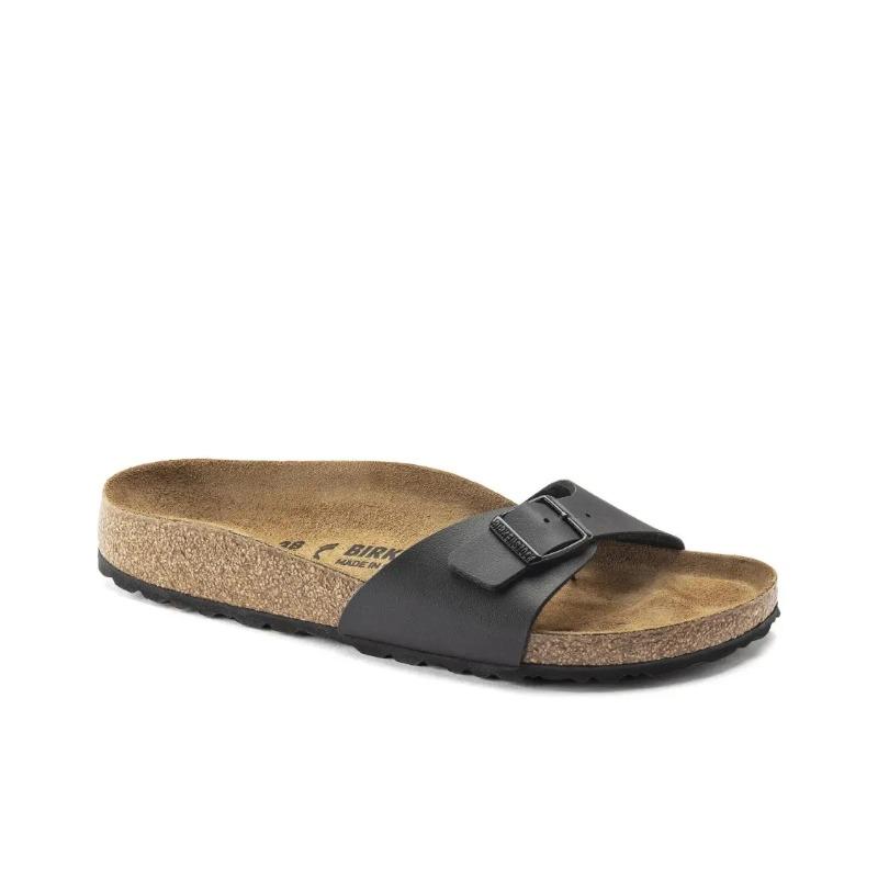 Birkenstock Madrid Unisex Soft Comfort Commuter Versatile Buckle Slide Sandals Black Narrow Fit 0040793 37