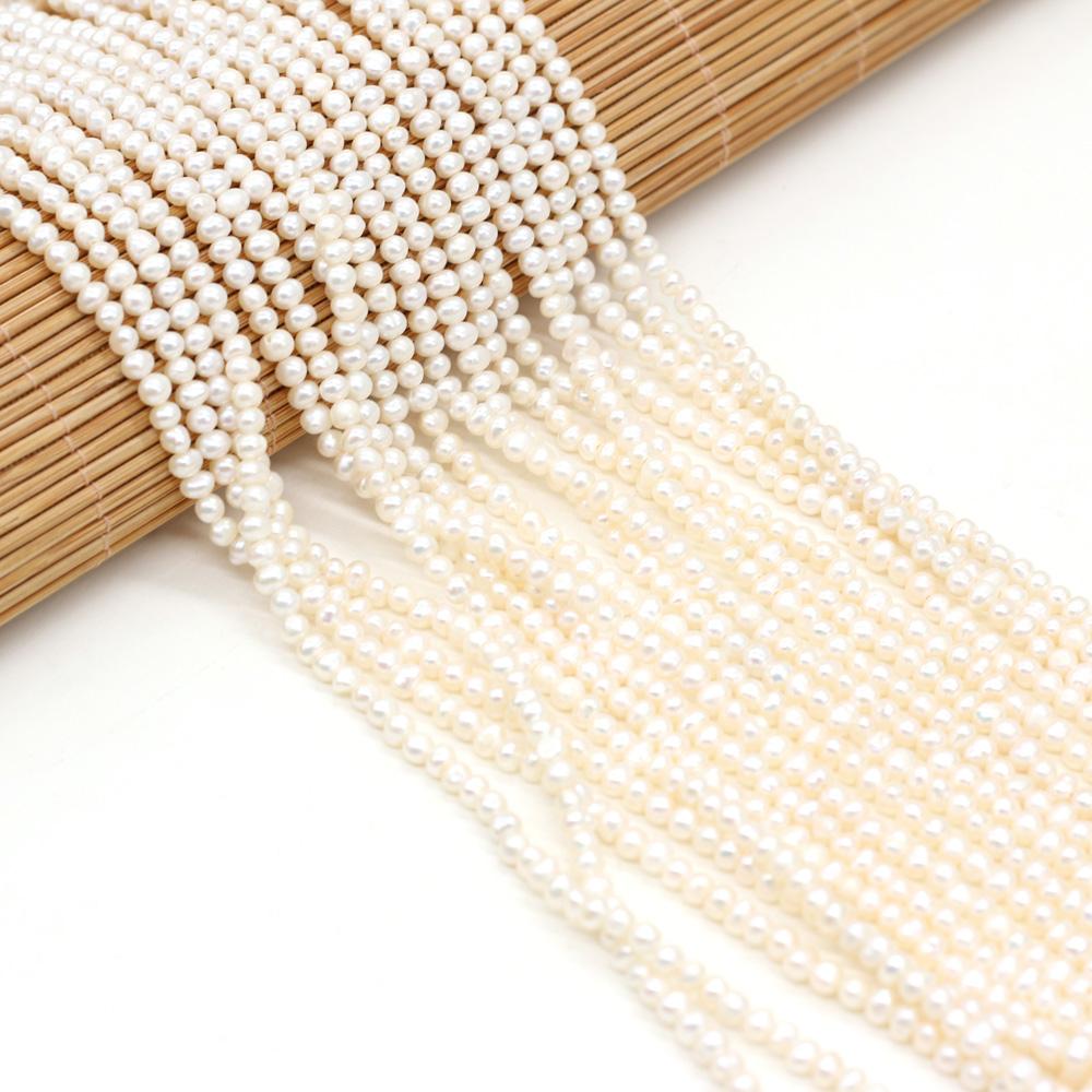 Colorful Pearl 3-3.5mm Oval Beads For Jewelry Making DIY Bracelet Earrings Necklace Accessory