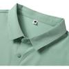 Tucano Short-Sleeve Men's Business Casual Ice Silk Seamless Polo Collar Undershirt Top Men's Clothing, White, L