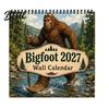 Unique Ape Illustration with Spiral 12-Month Wilderness Wall 2027 Calendar Savage Art Planner Decorative Binding