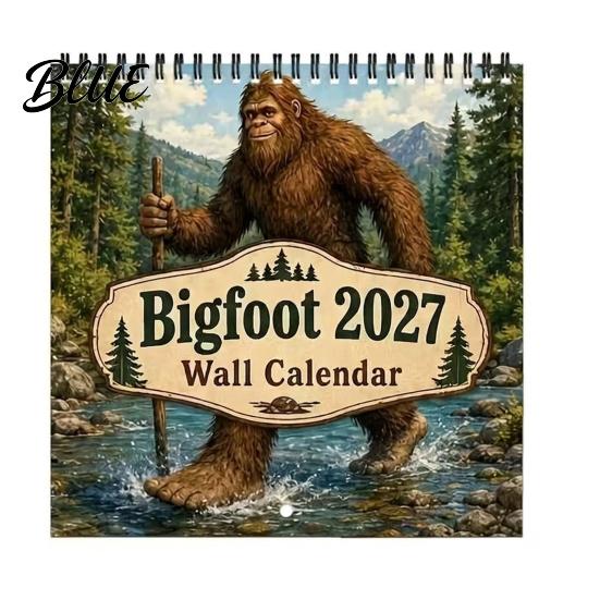 Unique Ape Illustration with Spiral 12-Month Wilderness Wall 2027 Calendar Savage Art Planner Decorative Binding