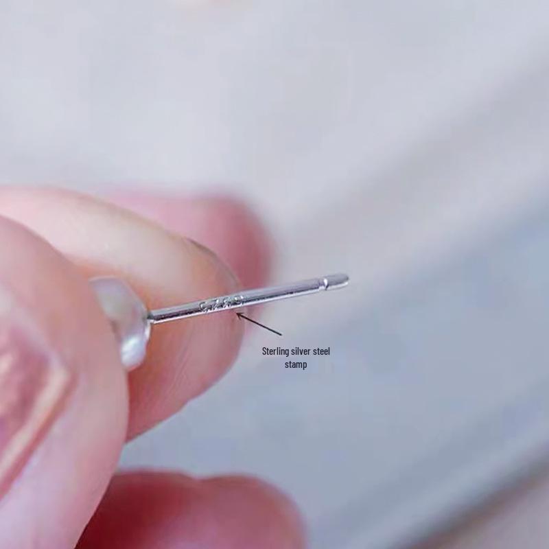 

Женские минималистичные серьги-пусеты для хряща из стерлингового серебра 925 пробы с мини-натуральным пресноводным жемчугом