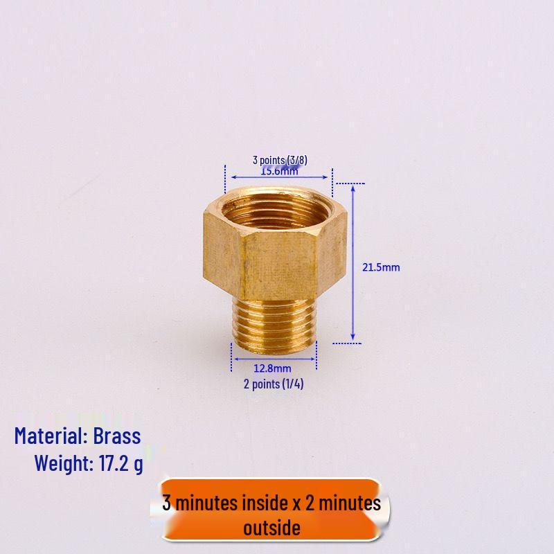 Adaptateur Réducteur Pneumatique Haute Pression pour Tuyau d'Eau avec Filetages Mâles Doubles en Pouces (1/8, 1/4, 3/8, 1/2)