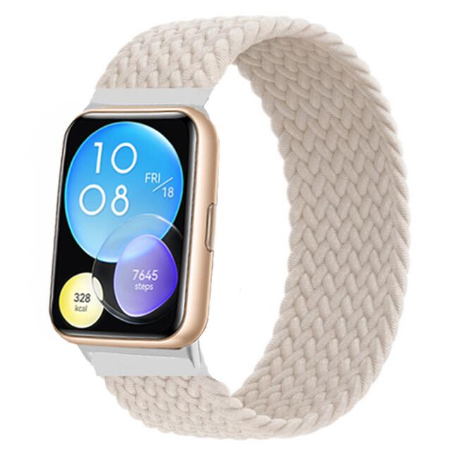No Buckle Elastic Nylon Strap for Huawei Watch Fit 2 Sport Braided Belt Band Wristband Smartwatch Accessories for Huawei Fit 2 Watch