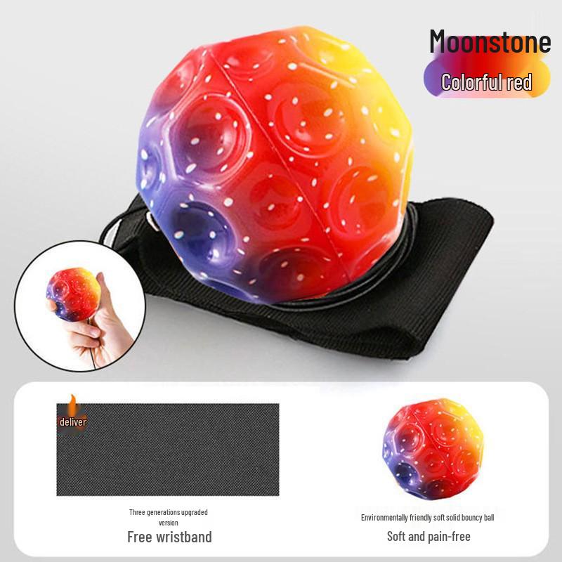 Wysokoelastyczna piłka na nadgarstek: Kamień Księżycowy Siła Reakcji Zabawka PU do Ćwiczeń dla Dzieci