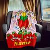 Red Strawberry Style Rv Customize Your Name Blanket Is Suitable For Rv Camping Traveling Rv Home Soft And Warm Rv Interior Blanket Suitable For Gifts