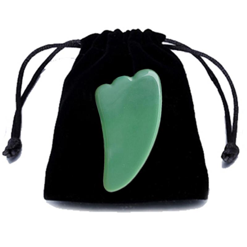 Natural Jade Gua Sha Board Gouache Scraper Face Scraping Lifting Massager Anti Wrinkle Skin Beauty Care Tool