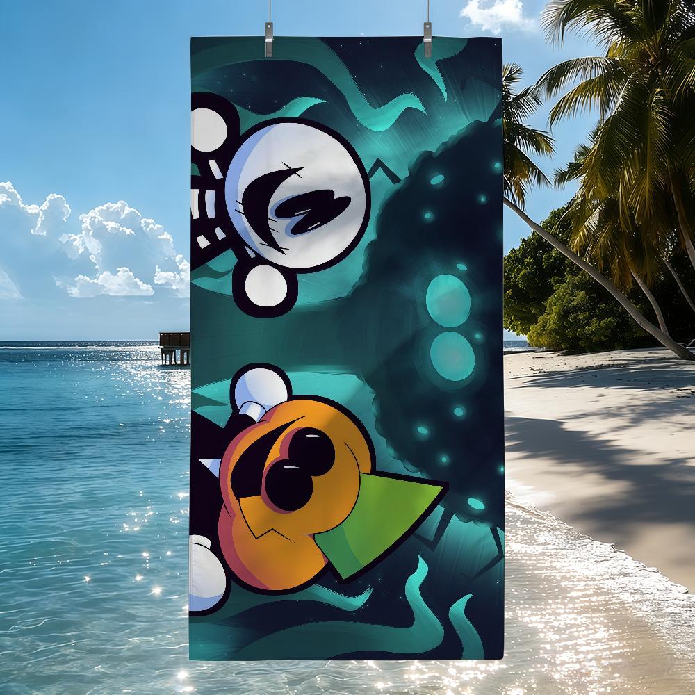 S-Spooky M-Month cute Pump Halloween Towel Quick Drying Beach Towels Are Suitable For Swimming Pools Camping Yoga And The Gym