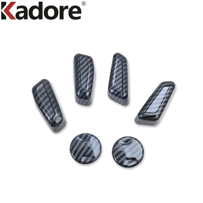 Car Seat Adjustment Switch Button Cover Trim For Hyundai Tucson    2024 Carbon Fiber Interior Mouldings Accessories