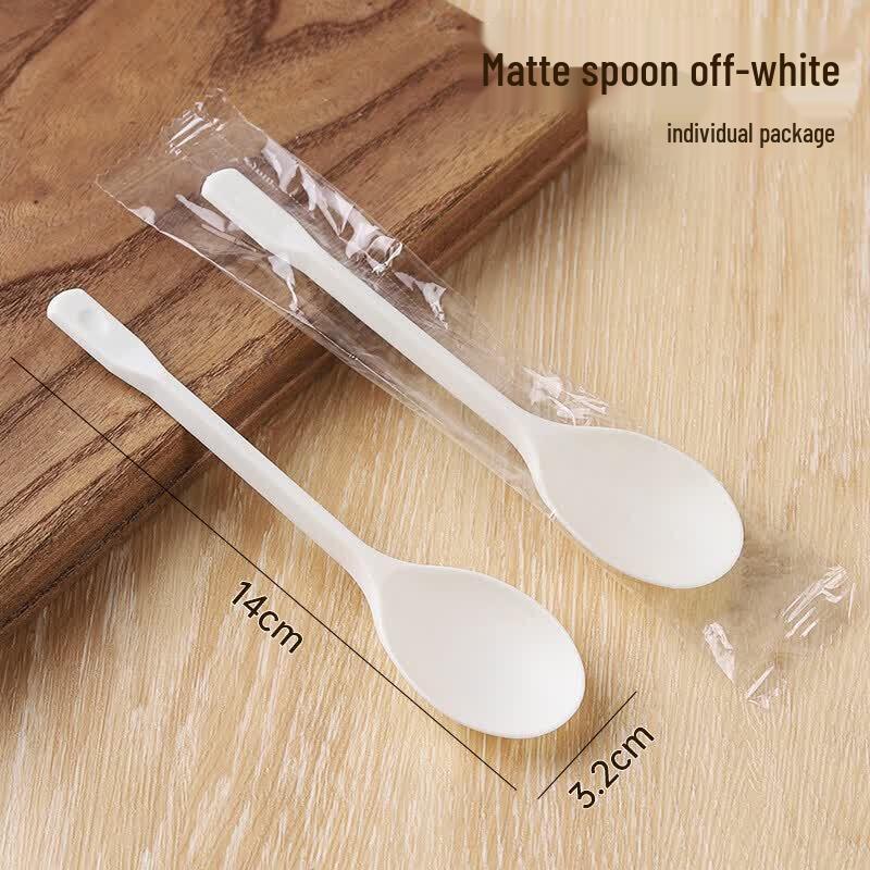 Heavy-Duty Disposable Plastic Spoons